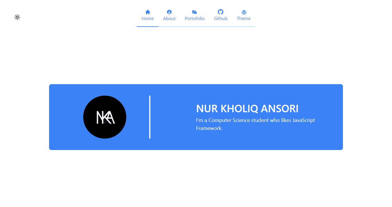 Personal Website v1